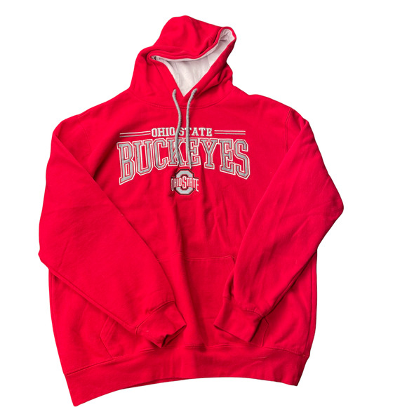 Ohio State Buckeyes Pullover Hoodie - Scarlet - Men's Large - Picture 1 of 7